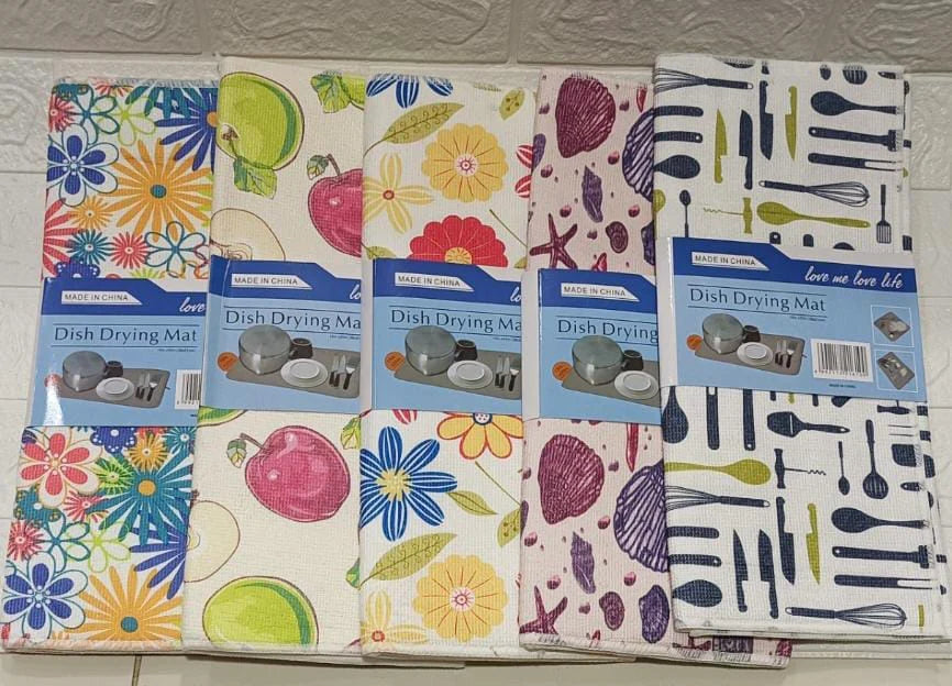 Printed Waterproof Kitchen Countertop Drying Mat