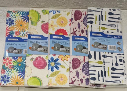 Printed Waterproof Kitchen Countertop Drying Mat