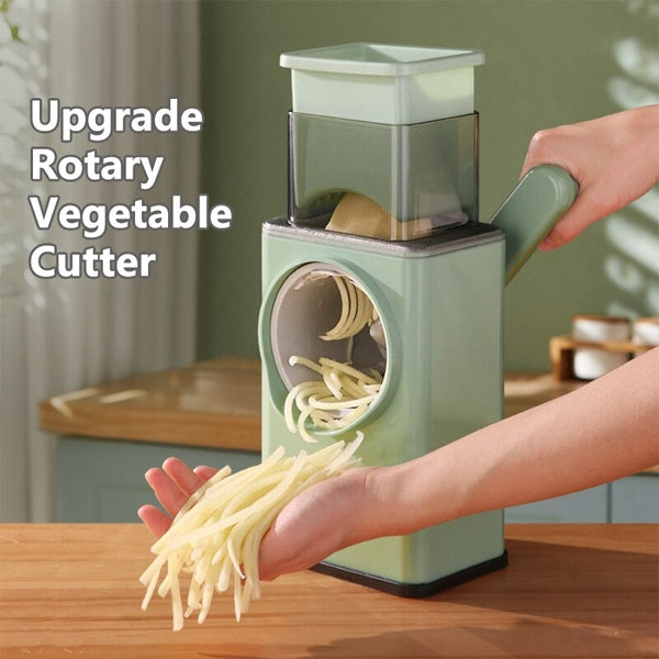 3-In-1 Manual Vegetable Cutter Set | Multifunctional Slicer, Chopper & Square Drum Cutter