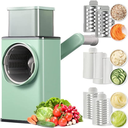 3-In-1 Manual Vegetable Cutter Set | Multifunctional Slicer, Chopper & Square Drum Cutter
