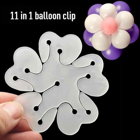 12Pcs Reusable Flower-Shaped Balloon Clips for Party Decorations