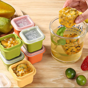 Reusable 6-Grid Ice Block Tray with Lid