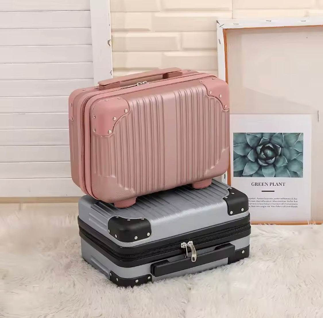 Travel Cosmetic Suitcase Makeup Organizer
