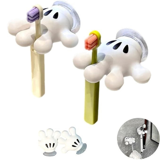 Cute Palm Toothbrush Holder | Bathroom Suction Hook