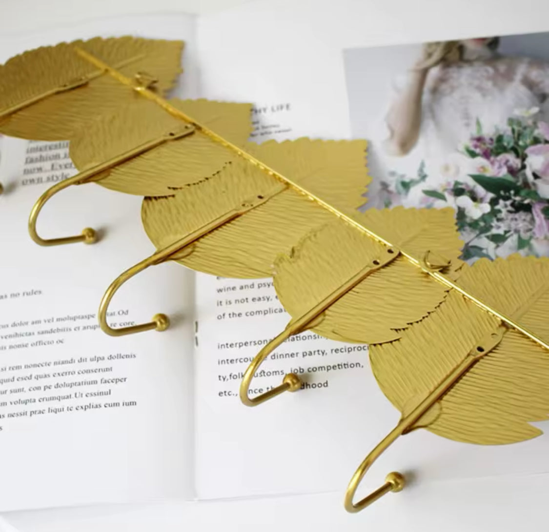 Metal Leaf Wall Hook – Multipurpose Key Hanger Rack