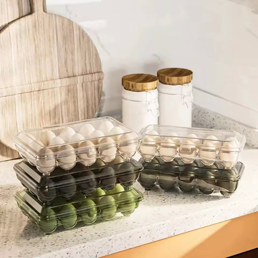 15 Grids Portable Egg Storage Tray Box
