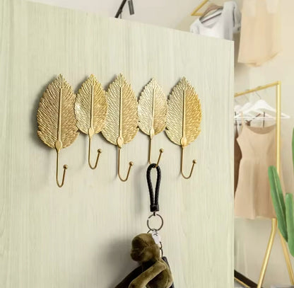 Metal Leaf Wall Hook – Multipurpose Key Hanger Rack