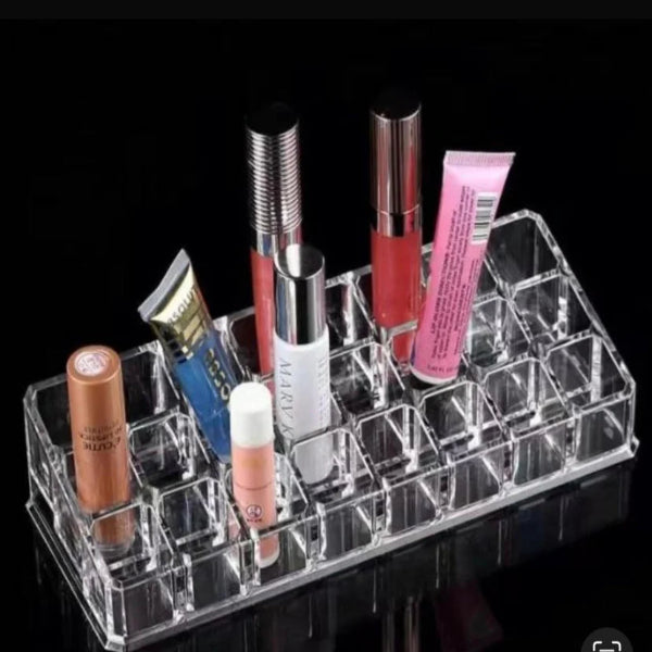 24-Grid Acrylic Lipstick Organizer Display Stand