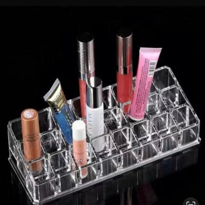 24-Grid Acrylic Lipstick Organizer Display Stand