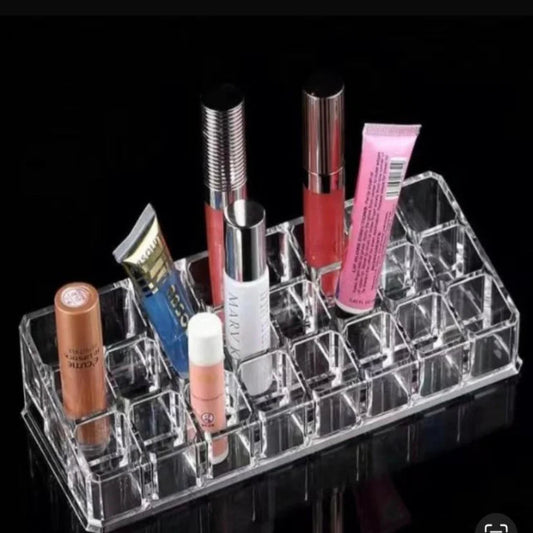 24-Grid Acrylic Lipstick Organizer Display Stand