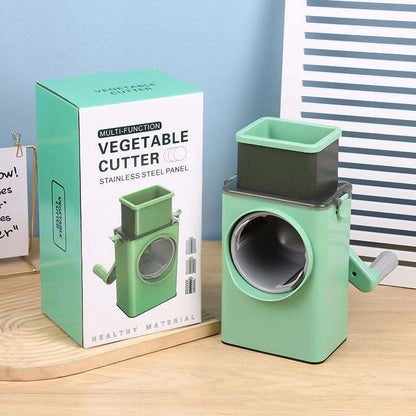 3-In-1 Manual Vegetable Cutter Set | Multifunctional Slicer, Chopper & Square Drum Cutter