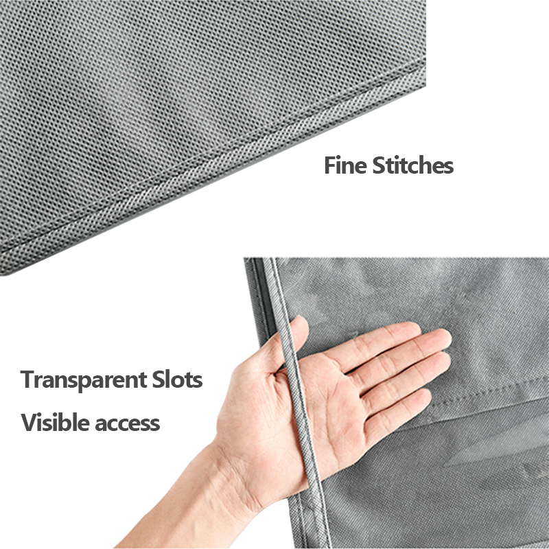 6-Pocket Hanging Handbag Organizer Dust-Proof Purse Holder