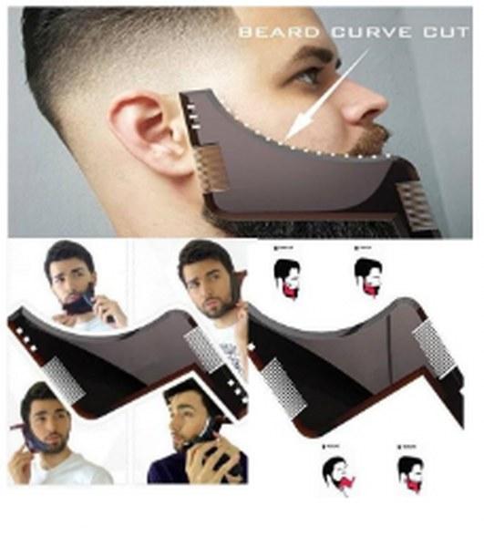 Transparent Beard Shaper Comb Tool for Perfect Styling