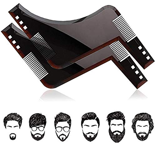 Transparent Beard Shaper Comb Tool for Perfect Styling