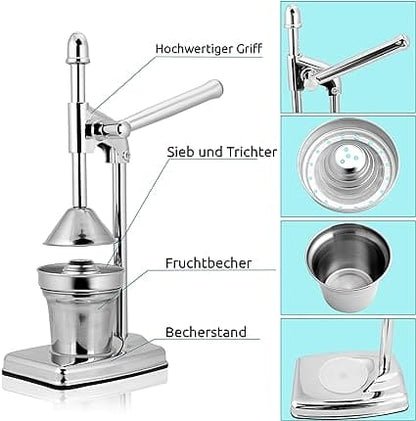 Manual Stainless Steel Citrus Juicer | Hand Fruit Juice Squeezer – Runstore.pk