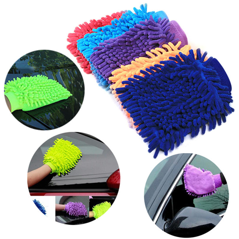 Car Washing Gloves Microfiber Washing Gloves Cleaning Mitt - 1 Pc
