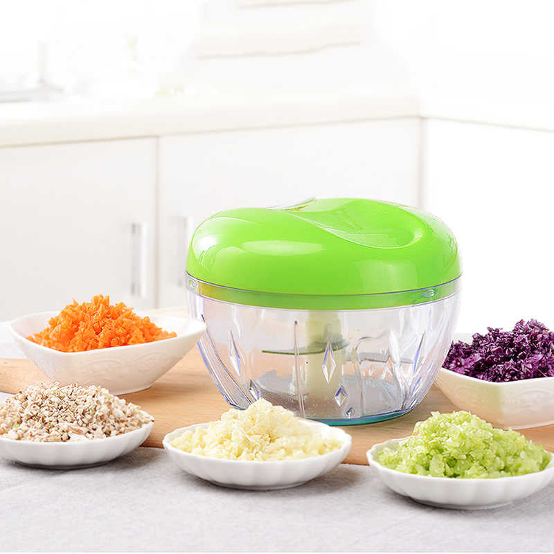 Quick Food Chopper Speedy Vegetable Cutter with Steel Blades
