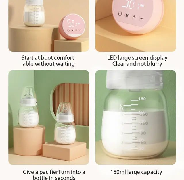 Rechargeable Wireless Electric Breast Pump 160ml with High Suction