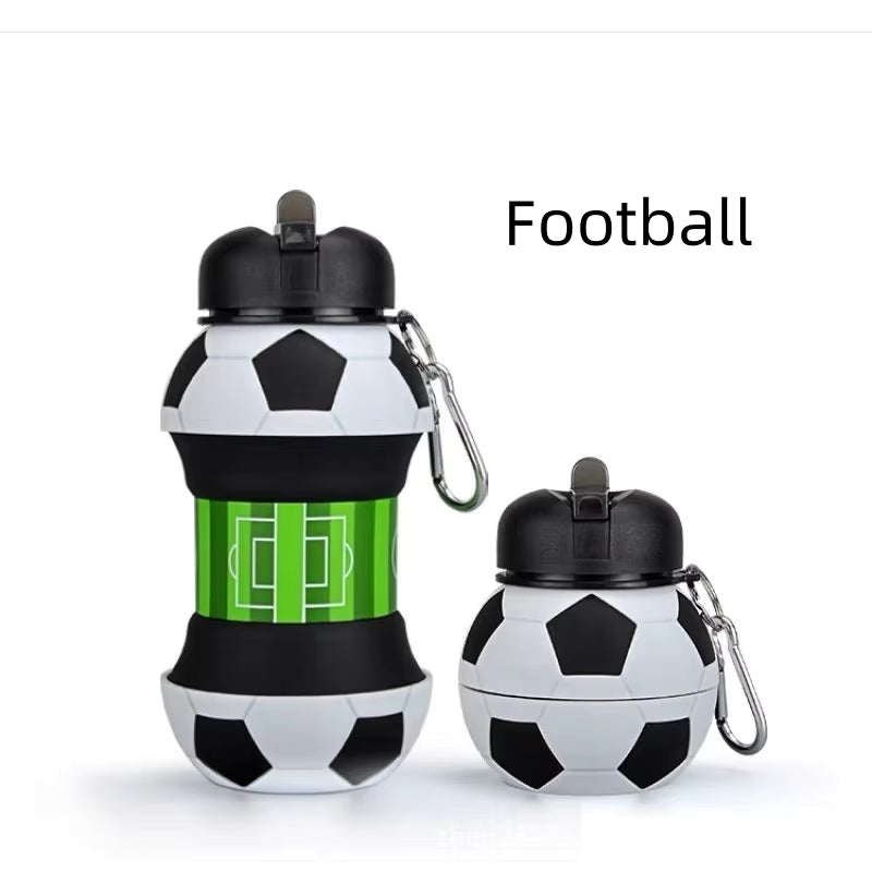 550ml Silicone Foldable Water Bottle – Leakproof Portable Travel Flask
