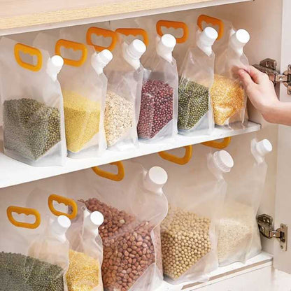 5L Airtight Cereal Storage Bag – BPA-Free Reusable Grain Container