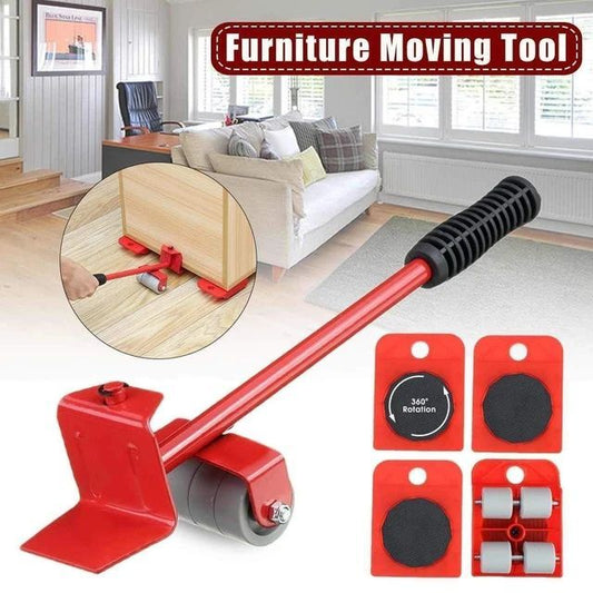 Furniture Lift Mover Tool Set Heavy-Duty Roller Lifter