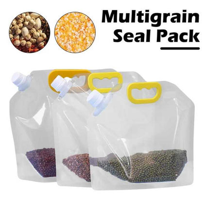 5L Airtight Cereal Storage Bag – BPA-Free Reusable Grain Container