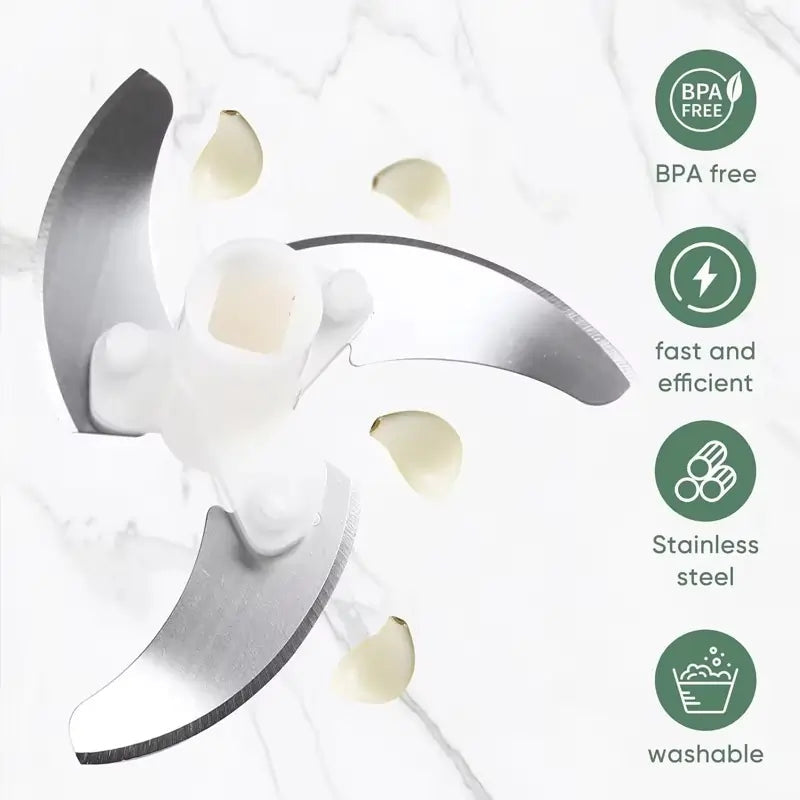 2L Manual Hand Push Food Chopper | Vegetable Grinder & Kitchen Press Cutter