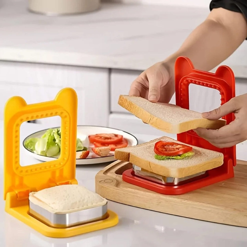 Sandwich cutter and sealer for bread and snack preparation
