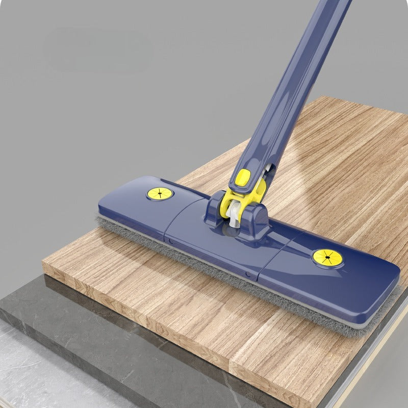 Self wringing microfiber floor mop with extendable stainless steel handle