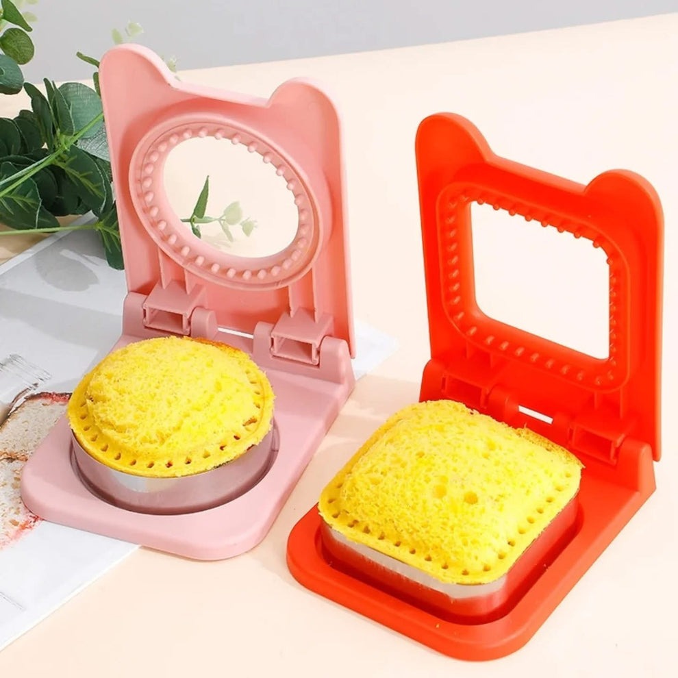 Stainless steel sandwich cutter and sealer for kids