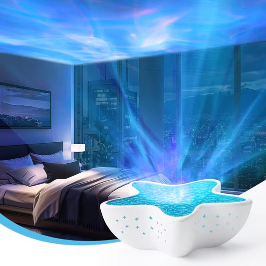 Starfish Northern Lights Projector with Ocean Wave Effect