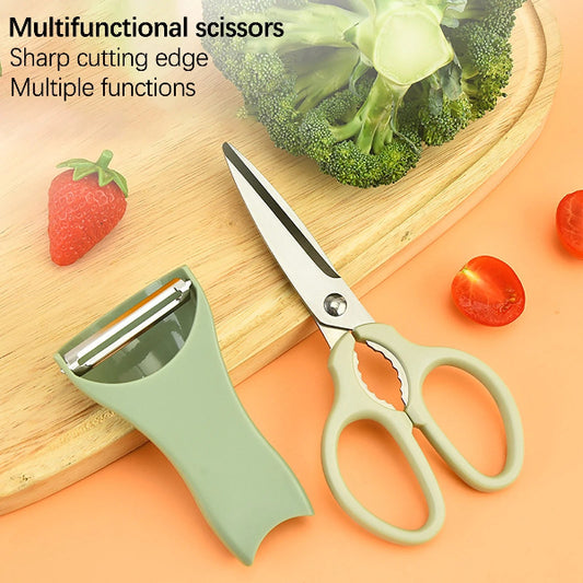 3-in-1 Kitchen Scissors and Peeler Set