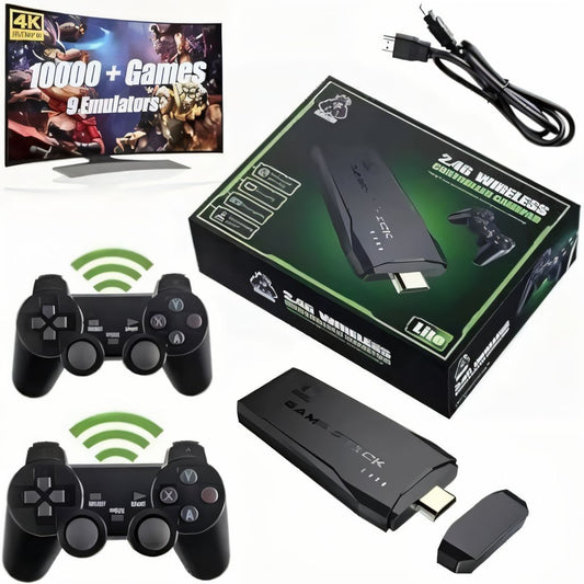 Wireless Gamepad with 2 Controllers & 10K+ Games