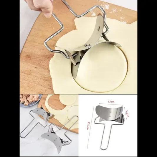Stainless steel Dough Circle Roller Puri Cutter