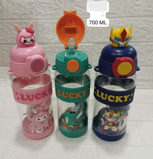 700ml Reusable Plastic Kids Water Bottle