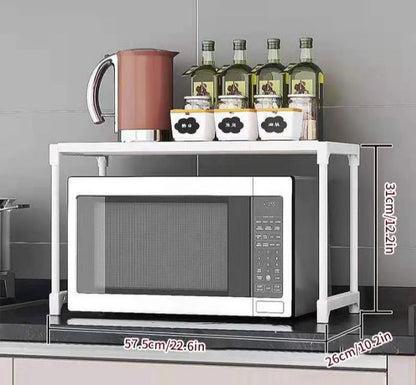 Microwave & Kitchen Storage Rack – Multi-Layer Organizer