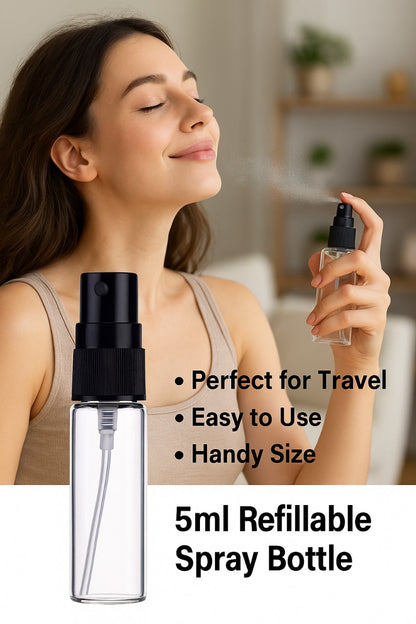 5ml Glass Perfume Spray Bottle – Travel Refillable