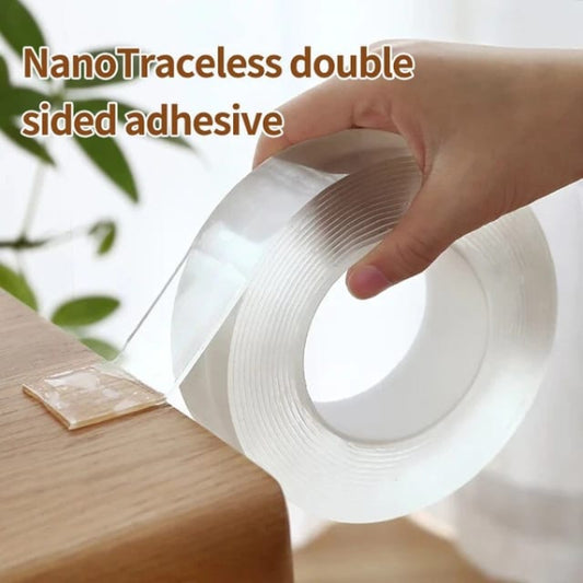Nano Double Sided Transparent Tape – Reusable & Washable - 3 Meter