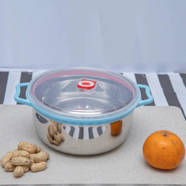 3PCS Stainless Steel Food Containers – Airtight Lid Bowl Set