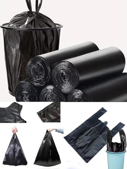 Black Disposable Durable Garbage Bags Roll