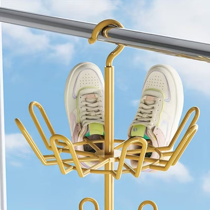 Rotating Multi-Layer Shoe Rack Organizer | Floor Standing Storage Stand