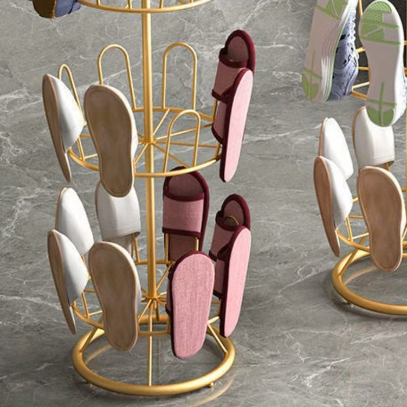 Rotating Multi-Layer Shoe Rack Organizer | Floor Standing Storage Stand