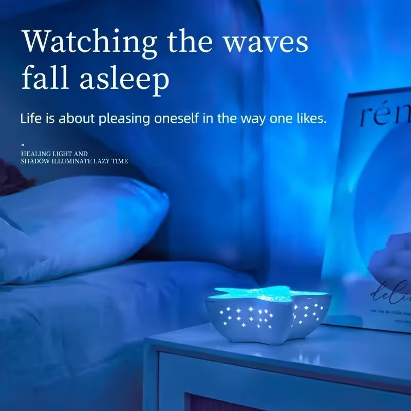 Starfish Ripple Atmosphere Lamp Northern Lights Projector Night Light