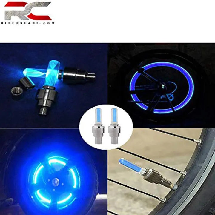 Waterproof LED Tyre Valve Lights for Car Bike