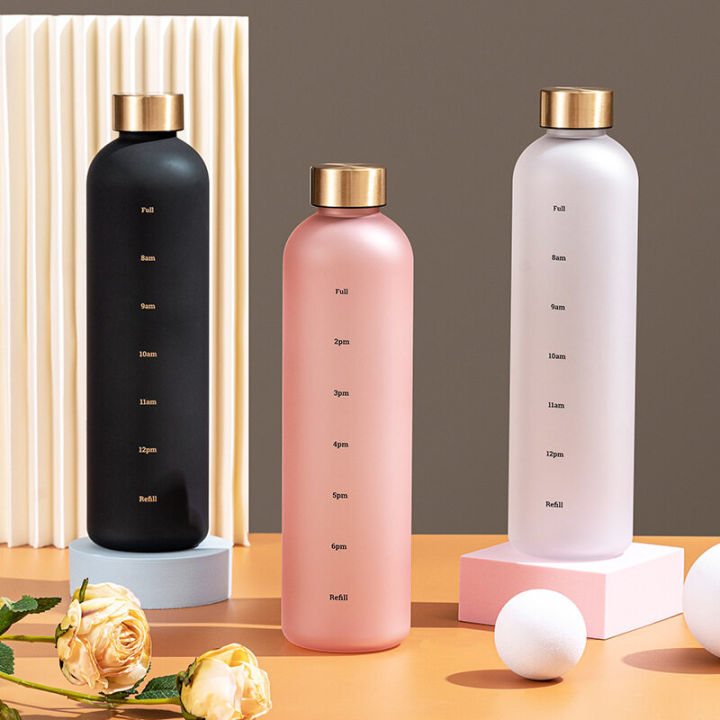 Leak-Proof BPA-Free Sports Water Bottle with Time Marking