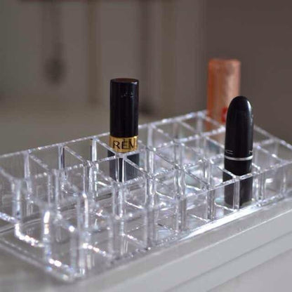 24-Grid Acrylic Lipstick Organizer Display Stand