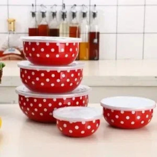 5Pcs Tam Cheeni Bowl Set with Lids – Random Colors