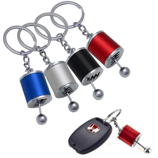 6-Speed Manual Gearbox Metal Car Keychain