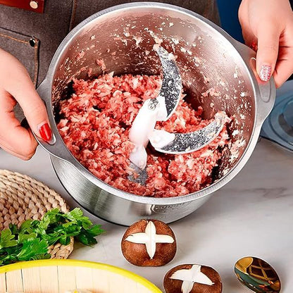 2L Electric Meat Grinder – High-Power Stainless Steel Food Chopper