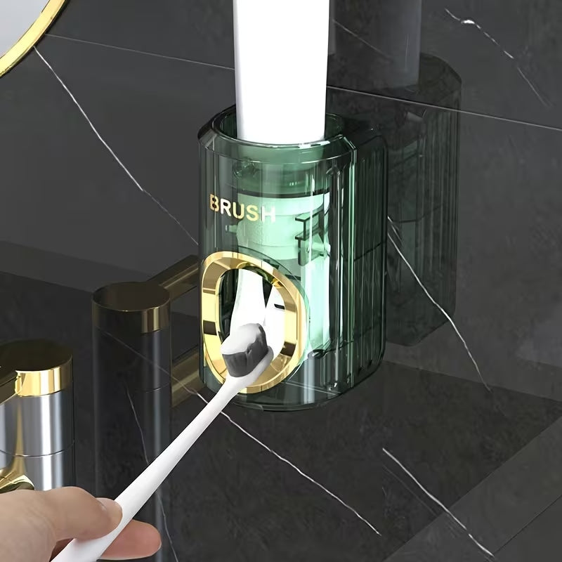 automatic toothpaste dispenser wall mount for bathroom